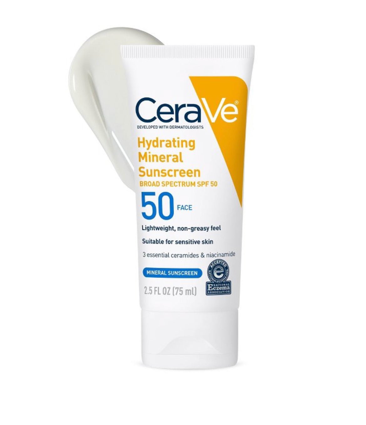 Cerave Hydrating Mineral Sunscreen SPF 50 for Face | Seraphim Beauty